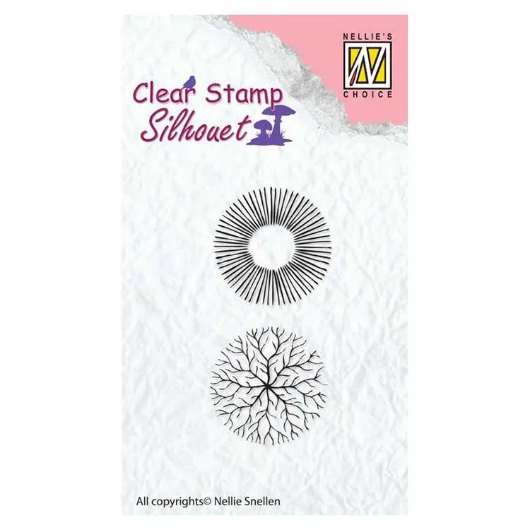 Nellie's Choice - Clear Stamp Flowers 17 1