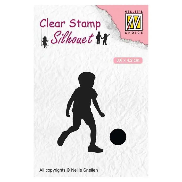 Nellie's Choice Clear Stamps Silhouette Football Player 1