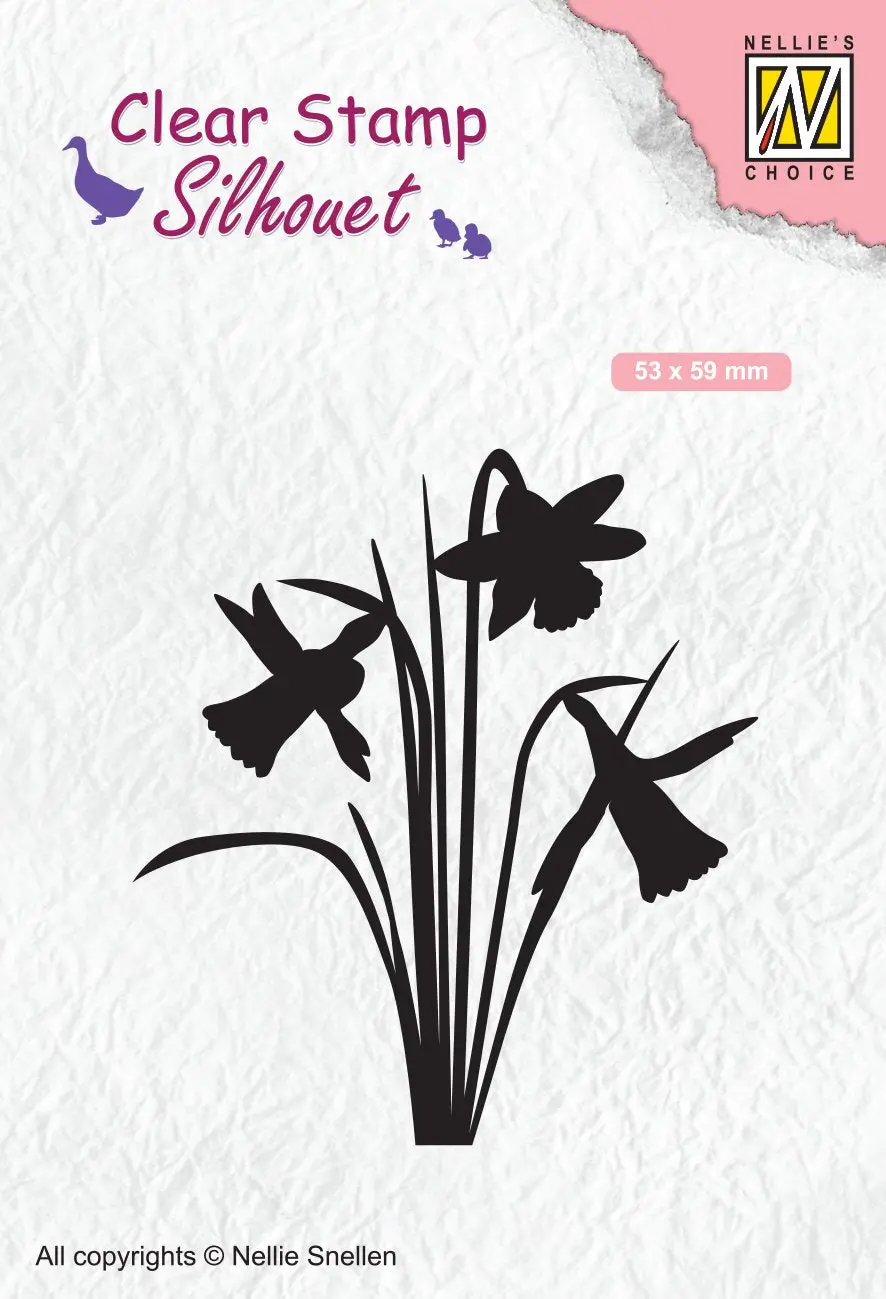 Clear Stamp Silhouette Daffodil 1