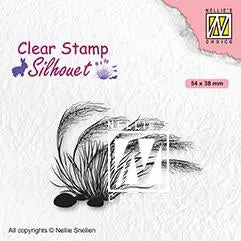 Clear Stamp Silhouette Blooming Grass 3 1