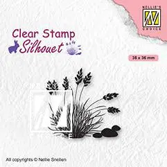 Clear Stamp Silhouette Blooming Grass 4 1