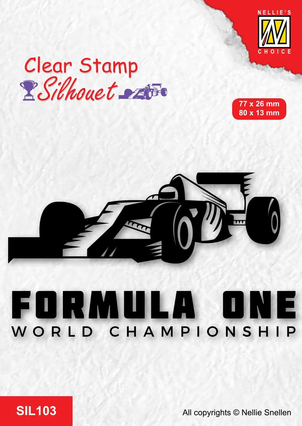 Nellie's Choice Clear Stamp Silhouette - Formula One Series-2 1