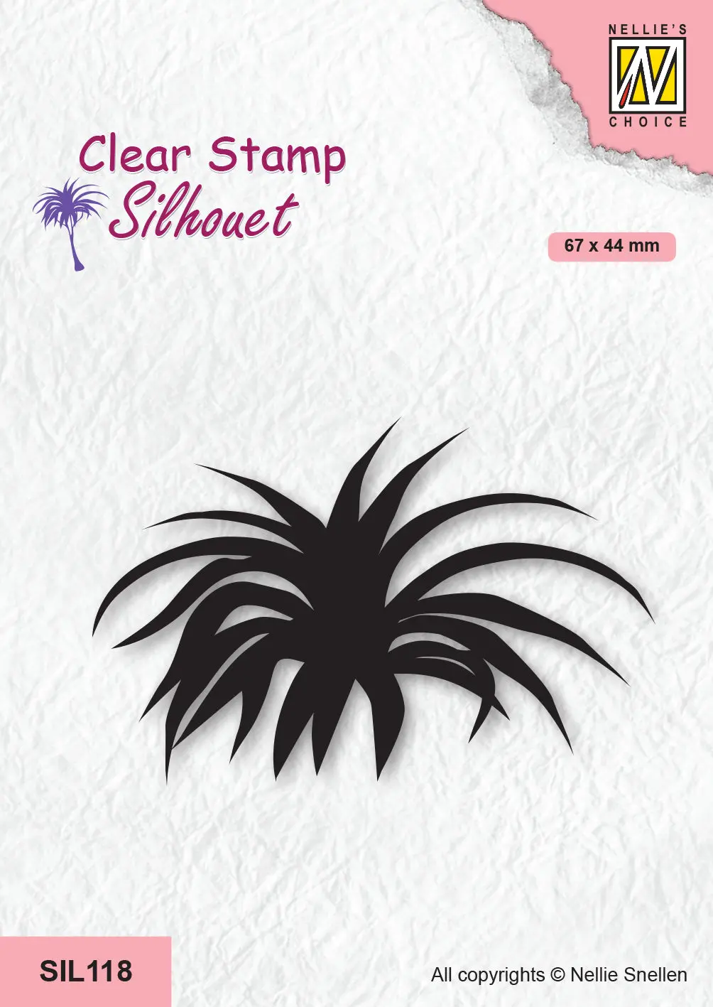 Nellie's Choice Clear Stamp Silhouette - Crowns Of Tree - Yucca 1