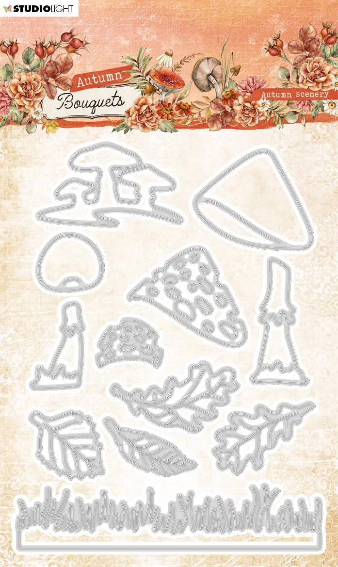 Sl Cutting Die Autumn Scenery Autumn Bouquet 105X141x1mm 12 Pc Nr.695 1