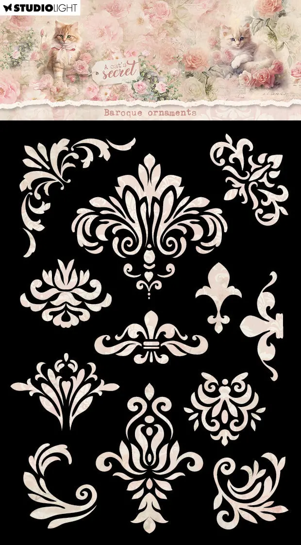 Sl Mask Baroque Ornaments A Cat's Secret 1 Pieces 1