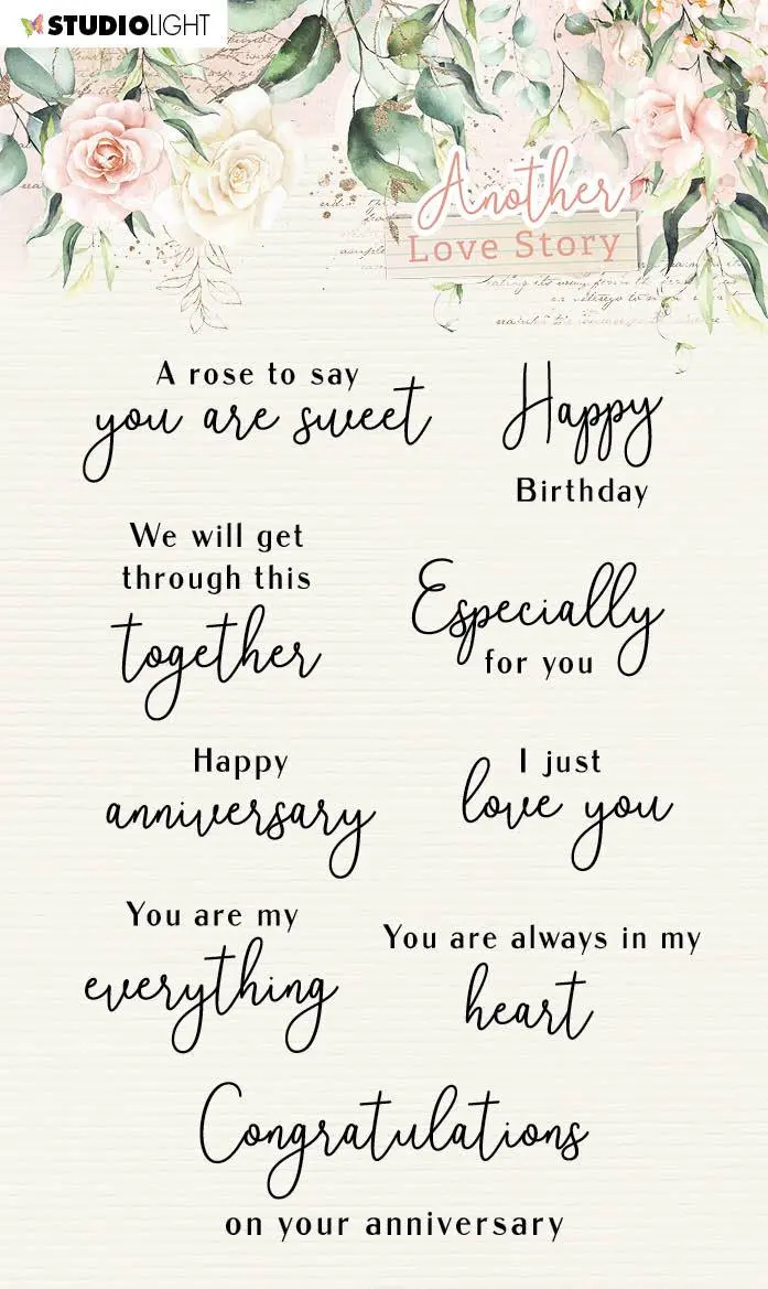 Sl Clear Stamp Love-Phrases Another Love Story 105X148mm Nr.2 1