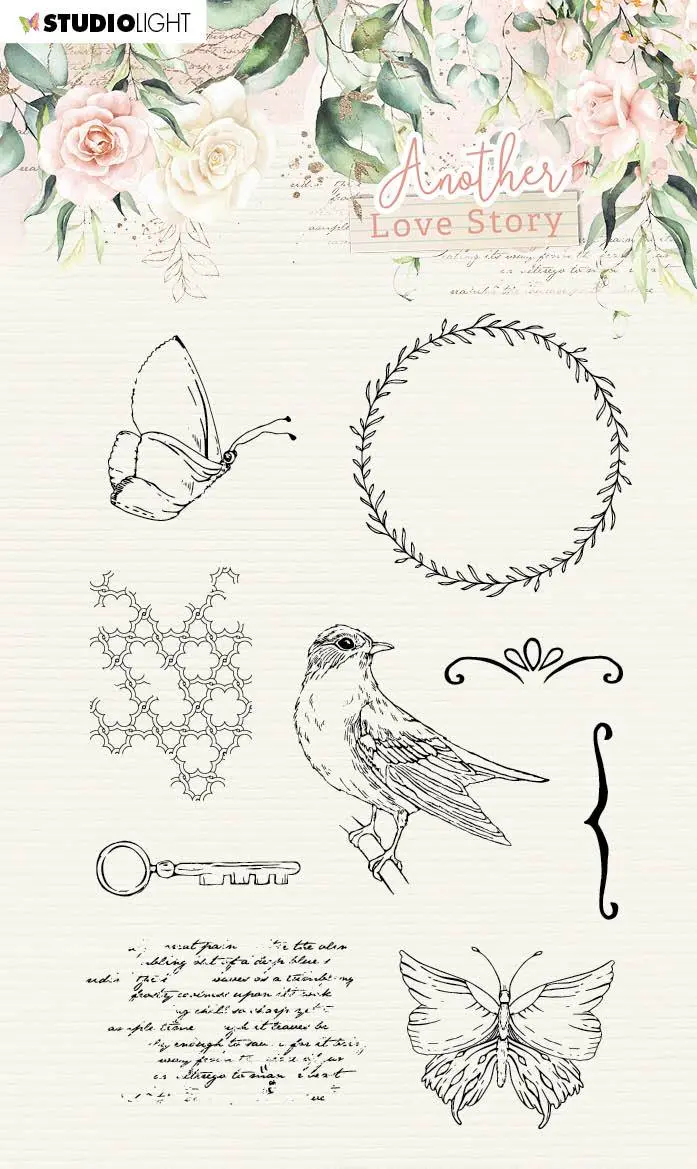 Sl Clear Stamp Romantic Elements Another Love Story 105X148mm Nr.3 1