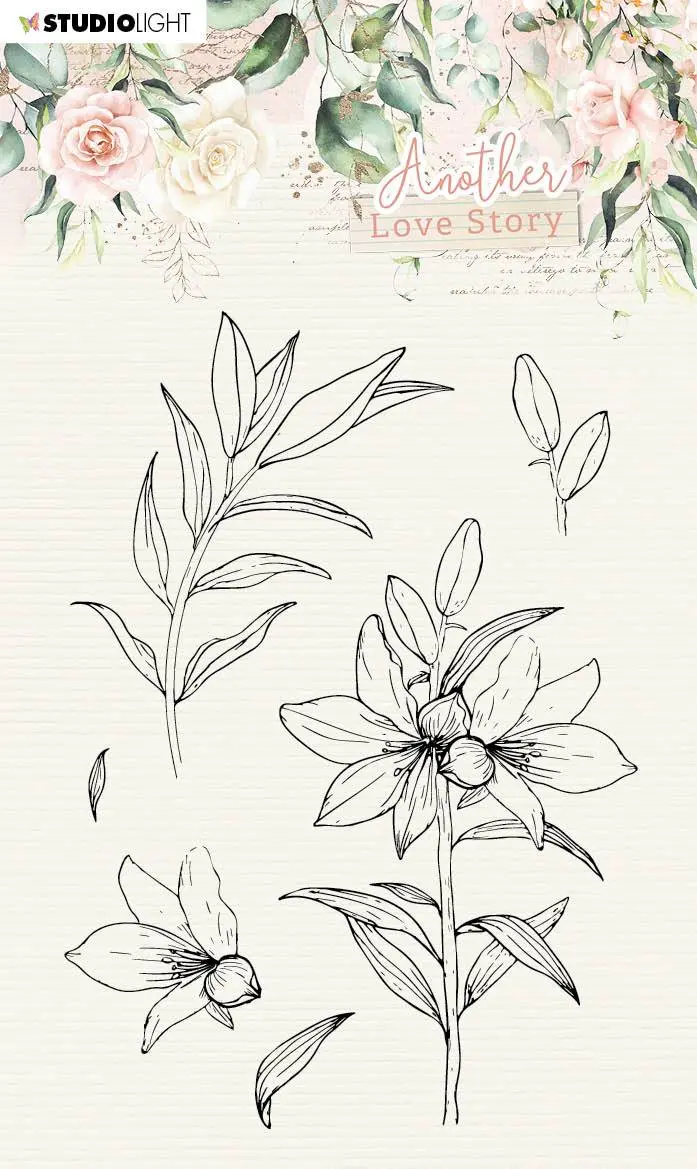 Sl Clear Stamp Lily Flower Another Love Story 105X148mm Nr.4 1