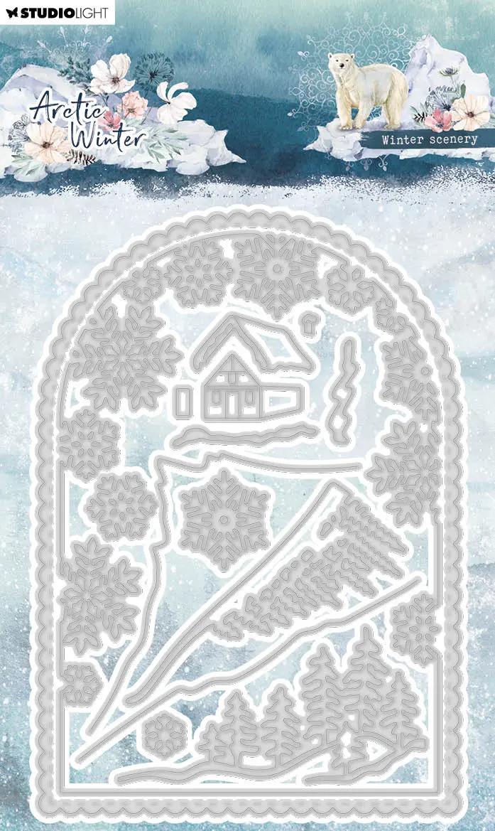 Sl Cutting Dies Winter Scenery Artic Winter 100X143x1mm 14 Pc Nr.763 1