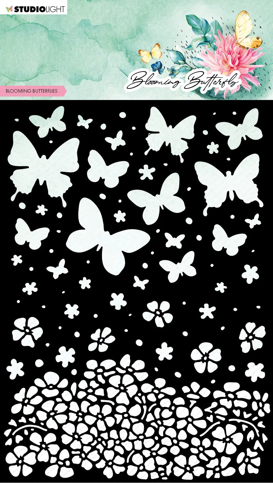Sl Mask Blooming Butterflies Blooming Butterfly 150X210x1mm 1 Pc Nr.169 1