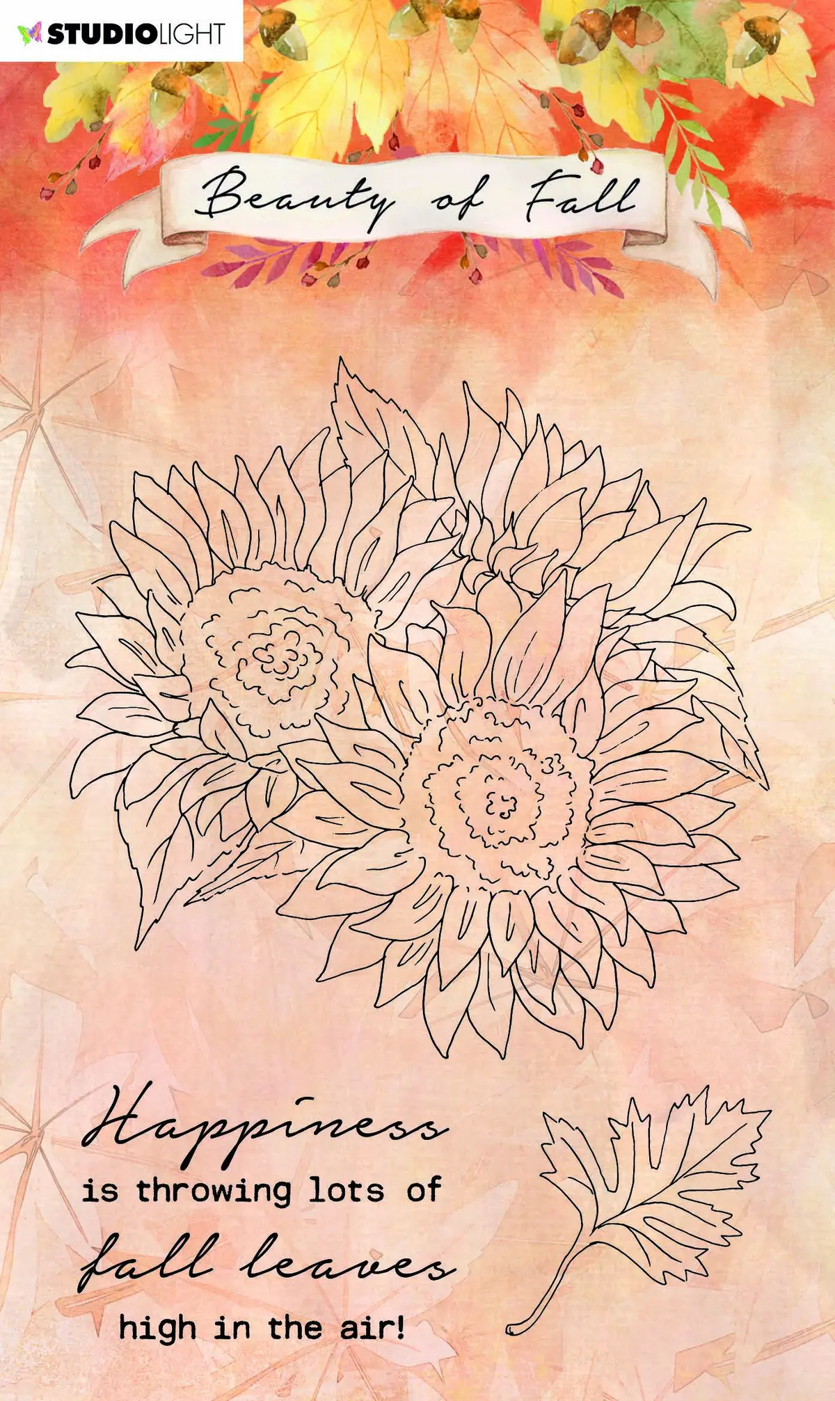 Sl Clear Stamp Sunflowers Beauty Of Fall 105X148mm Nr.63 1