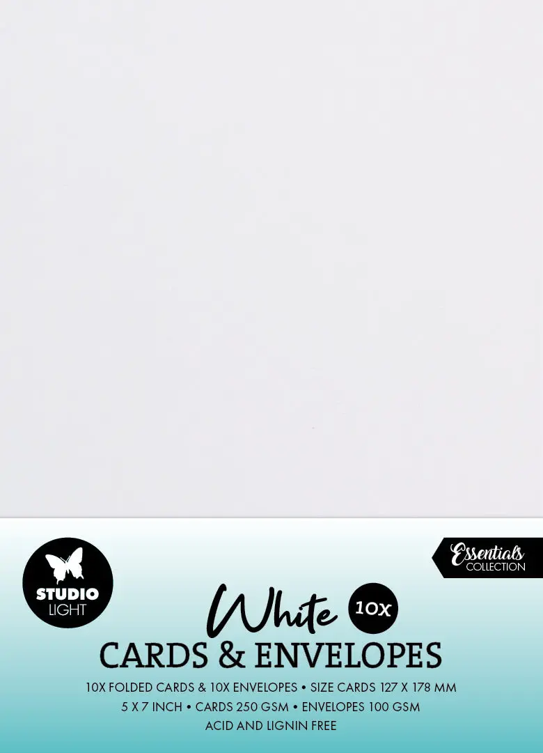 Sl Cards & Envelopes White 5X7 Inch Consumables 20 Pc 1