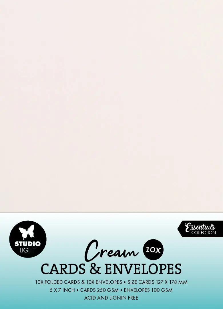 Sl Cards & Envelopes Cream 5X7 Inch Consumables 20 Pc 1