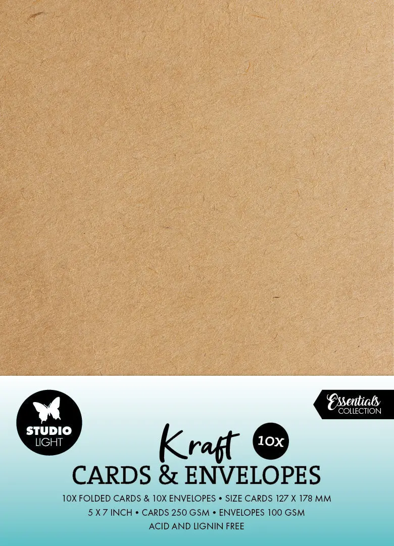 Sl Cards & Envelopes Kraft 5X7 Inch Consumables 20 Pc 1
