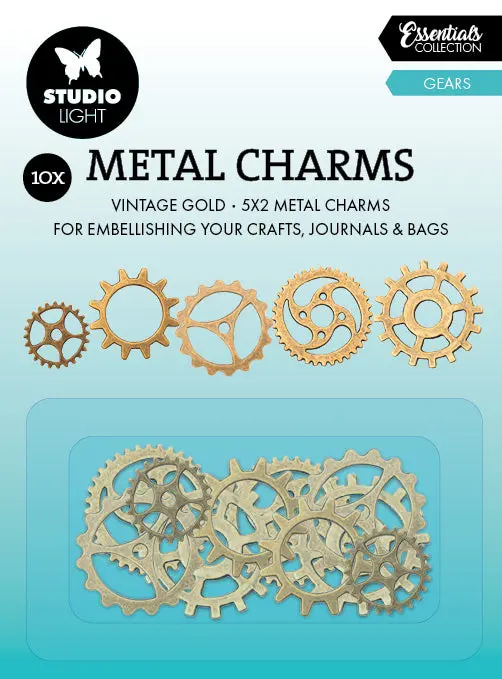 Sl Metal Charms Gears Consumables 10 Pc 1