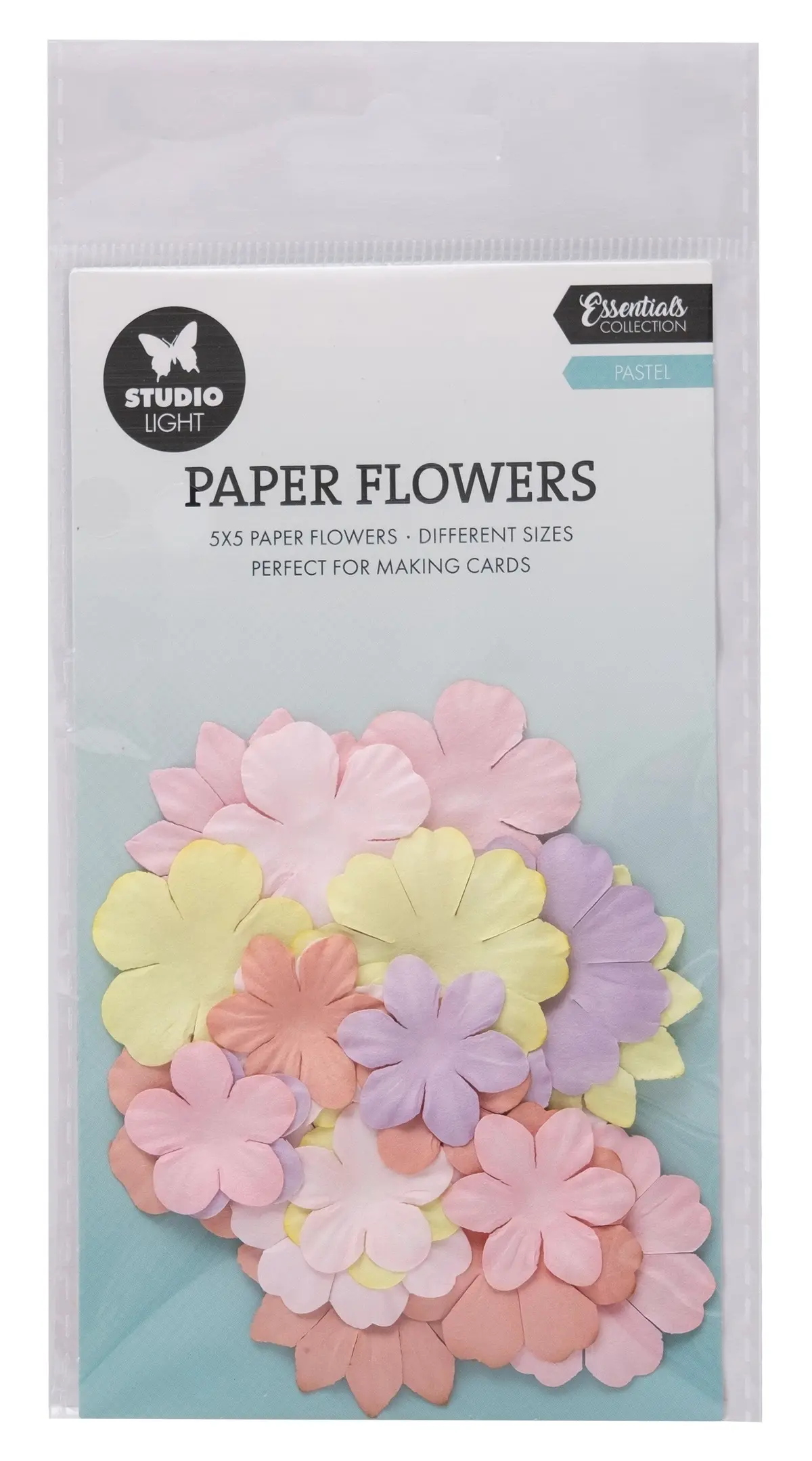 Sl Paper Flowers 25X Pastel Consumables 25 Pc 1