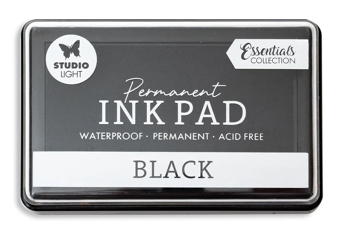 Sl Ink Pad Permanent Black Ink Essentials Tools 1 Pc 1