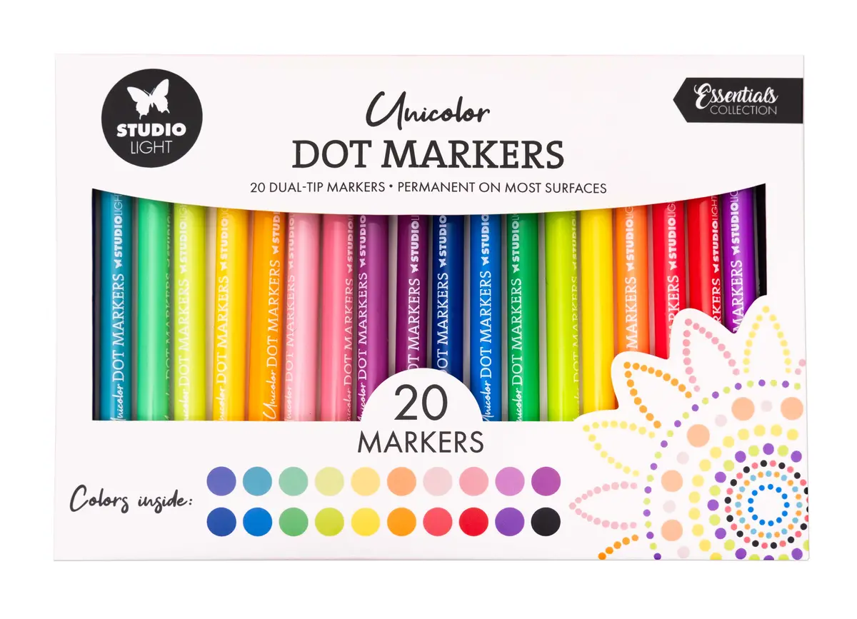 Sl Dot Markers Unicolor Consumables 20 Pieces 1