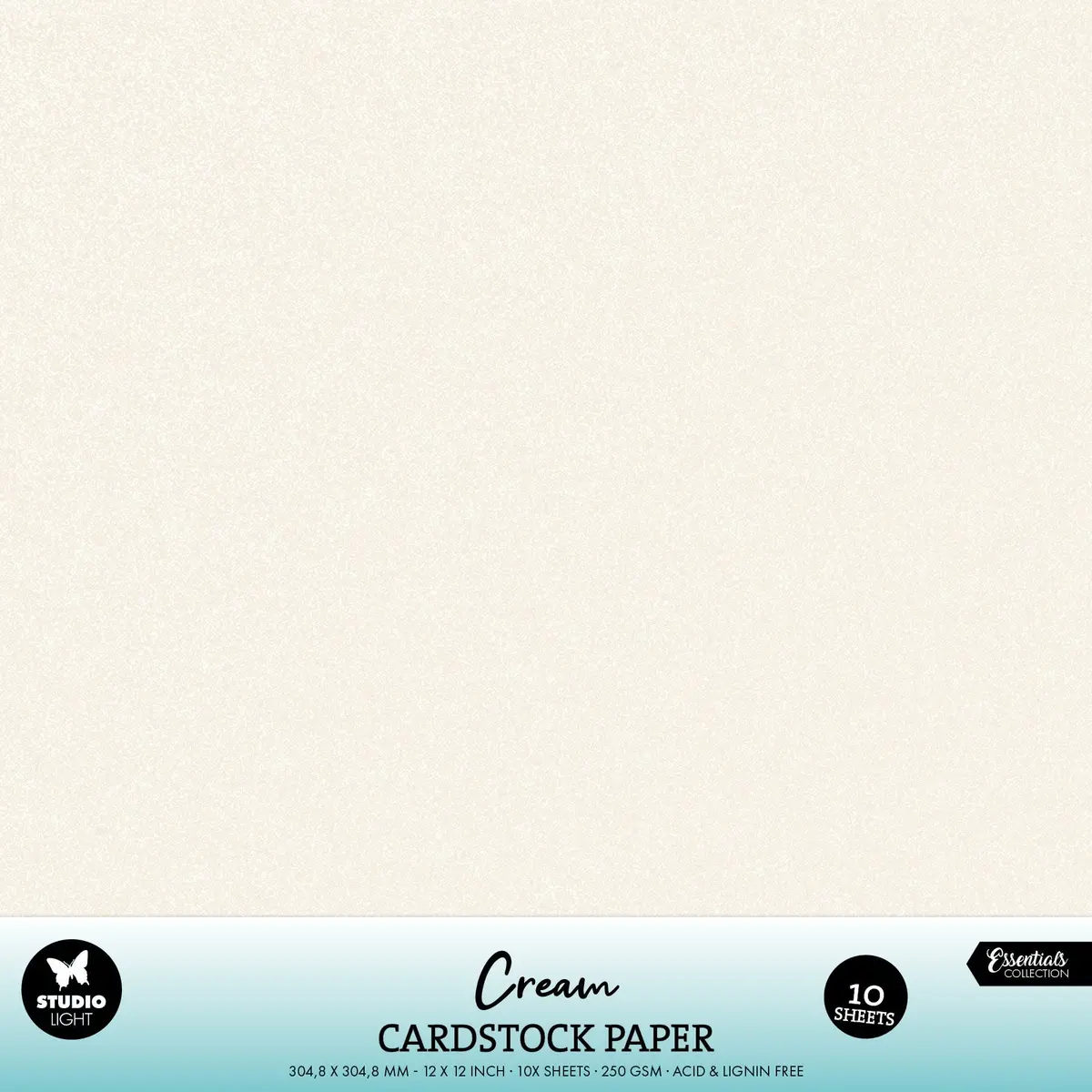 Sl Paper Set Cream Cardstock 250 Gsm Essentials 10 Pieces 1