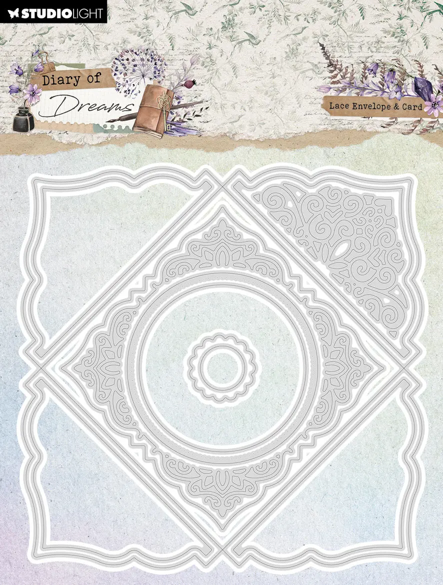 Sl Cutting Die Lace Envelope Diary Of Dreams 12 Pc 1