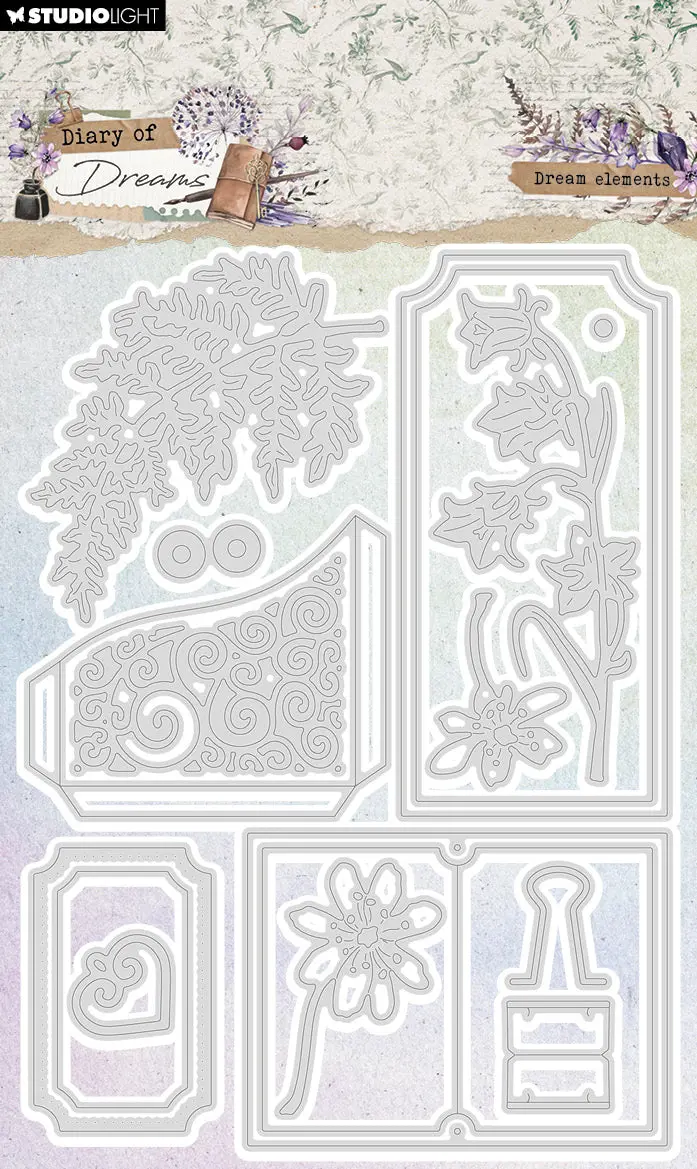 Sl Cutting Die Dream Elements Diary Of Dreams 17 Pc 1