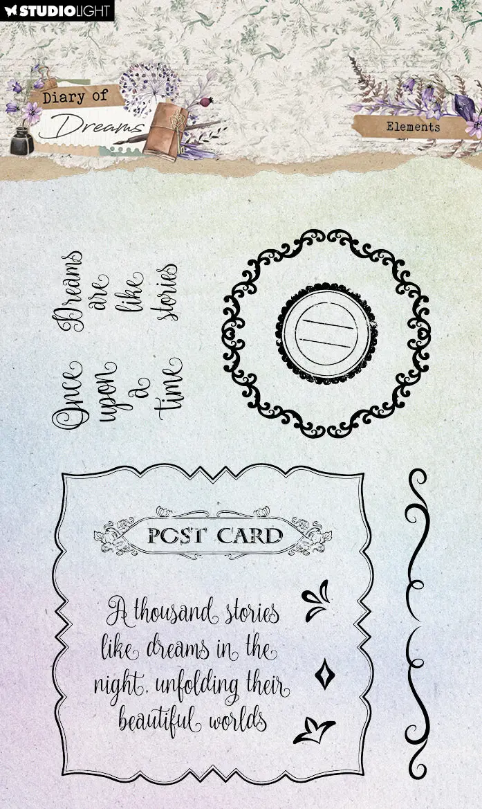 Sl Clear Stamps Elements Diary Of Dreams 11 Pc 1