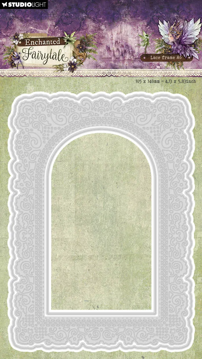 Sl Cutting Dies Lace Frame A6 Enchanted Fairytale 3 Pieces 1