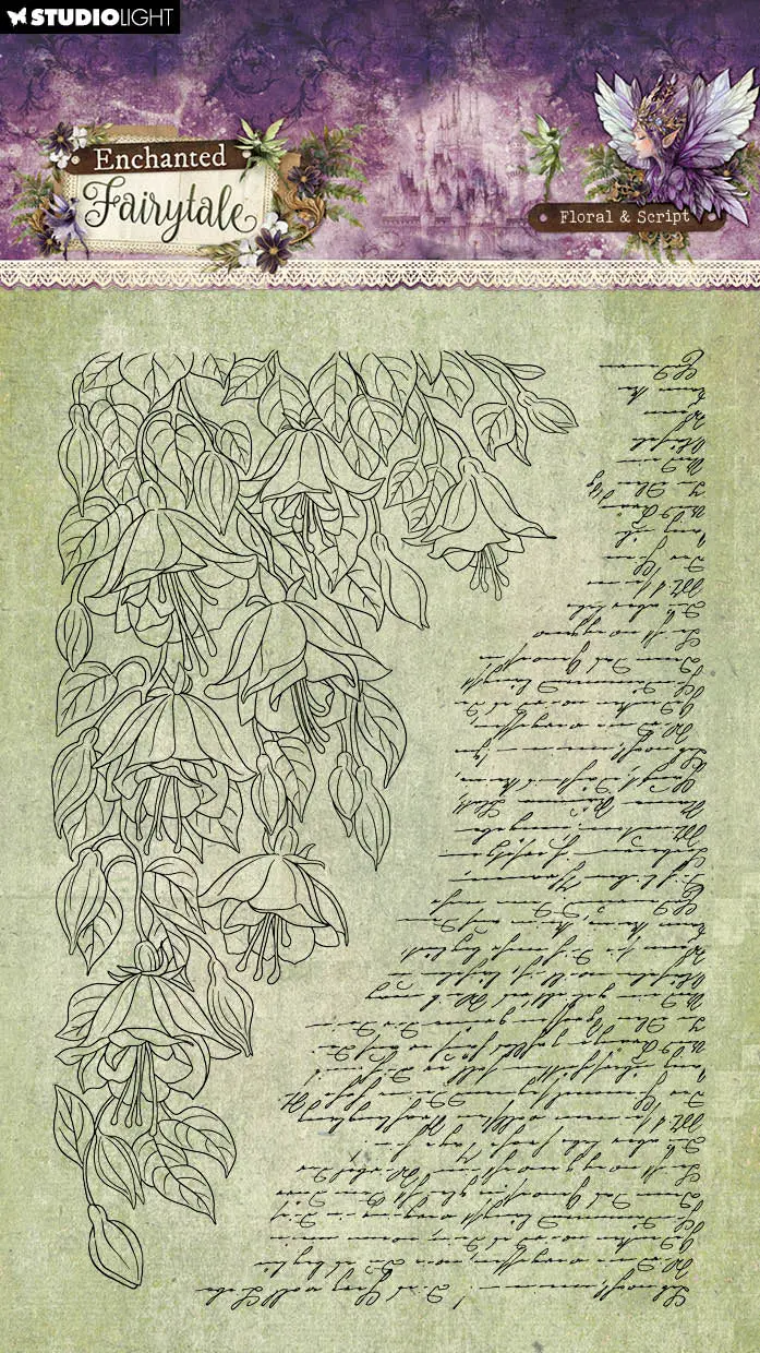 Sl Clear Stamps Floral & Script Enchanted Fairytale 2 Pieces 1