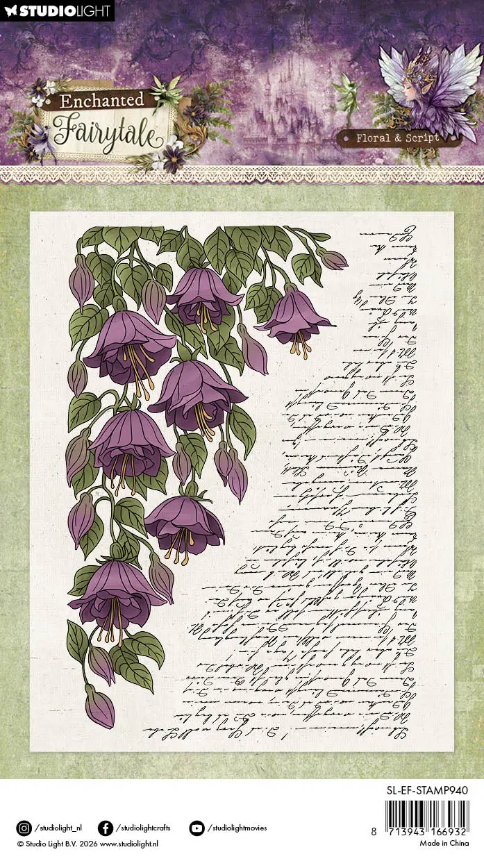 Sl Clear Stamps Floral & Script Enchanted Fairytale 2 Pieces 2