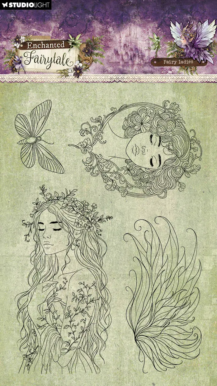Sl Clear Stamps Fairy Ladies Enchanted Fairytale 4 Pieces 1