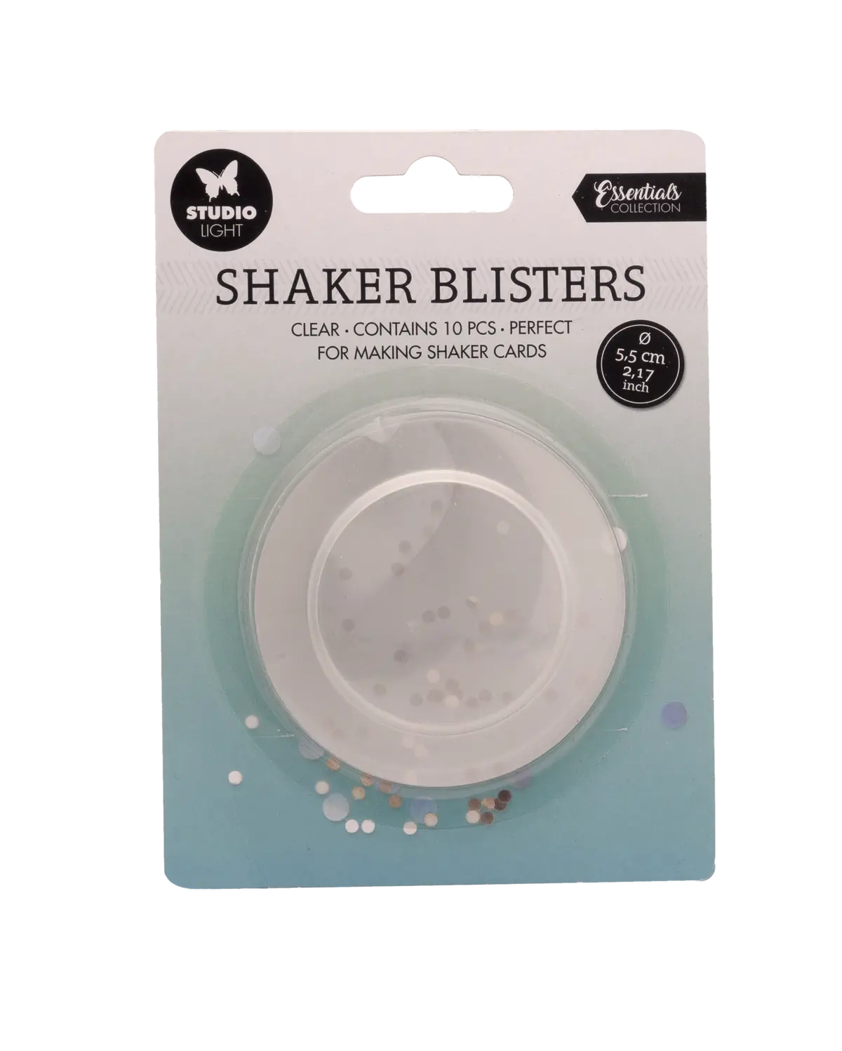 Sl Shaker Window Blister Round Essentials 55X55x5mm 10 Pc Nr.01 1