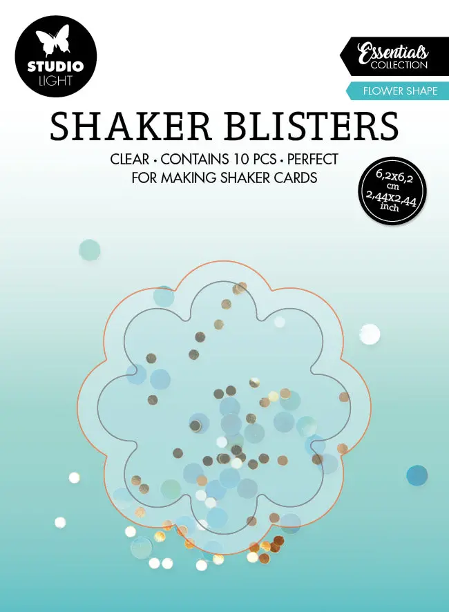 Sl Shaker Blister Flower Shape Essentials 62X62x6mm 10 Pc Nr.10 1
