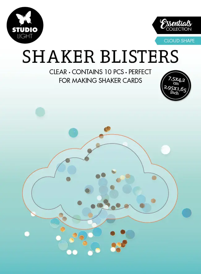 Sl Shaker Blister Cloud Shape Essentials 75X42x6mm 10 Pc Nr.11 1