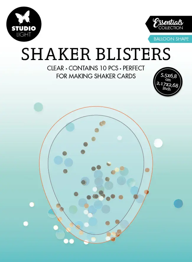 Sl Shaker Blister Balloon Shape Essentials 55X68x6mm 10 Pc Nr.12 1