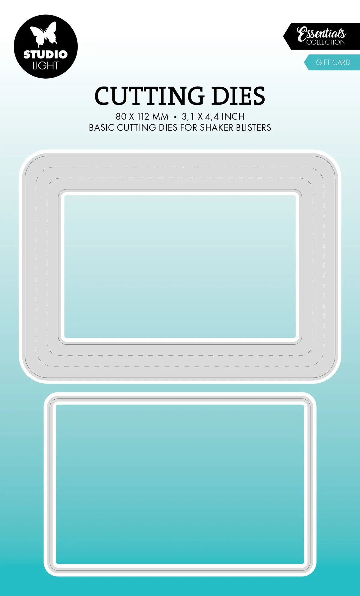 Sl Cutting Die Gift Card Blister Die Essentials 2 Pieces 1