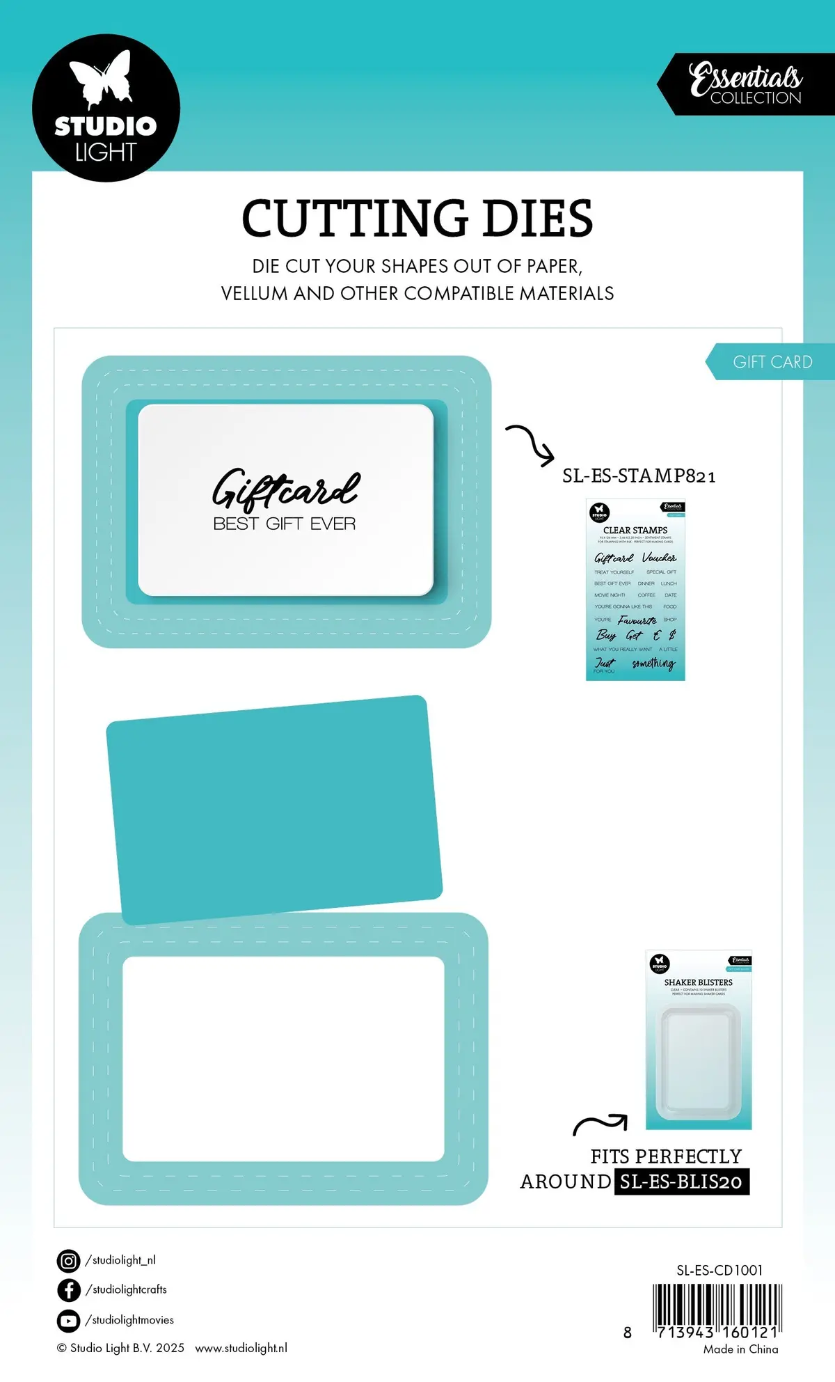 Sl Cutting Die Gift Card Blister Die Essentials 2 Pieces 2