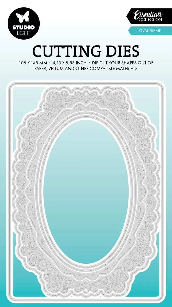 Sl Cutting Die Oval Frame Essentials 6 Pieces 1