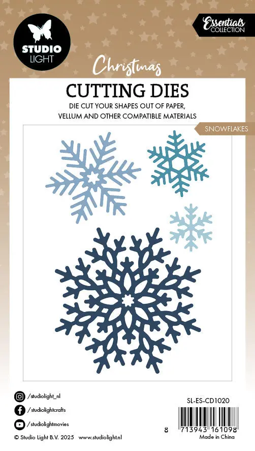Sl Cutting Die Snowflakes Essentials 4 Pieces 2