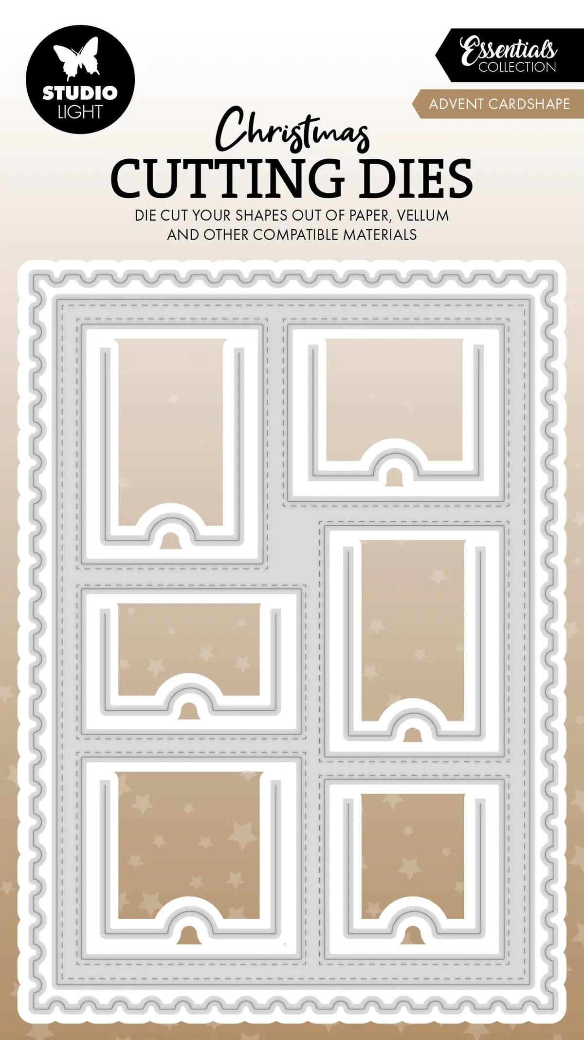 Sl Cutting Die Advent Cardshape Essentials 8 Pieces 1