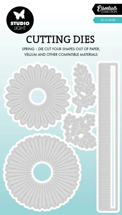 Sl Cutting Die 3D Flowers Essentials 5 Pieces 1