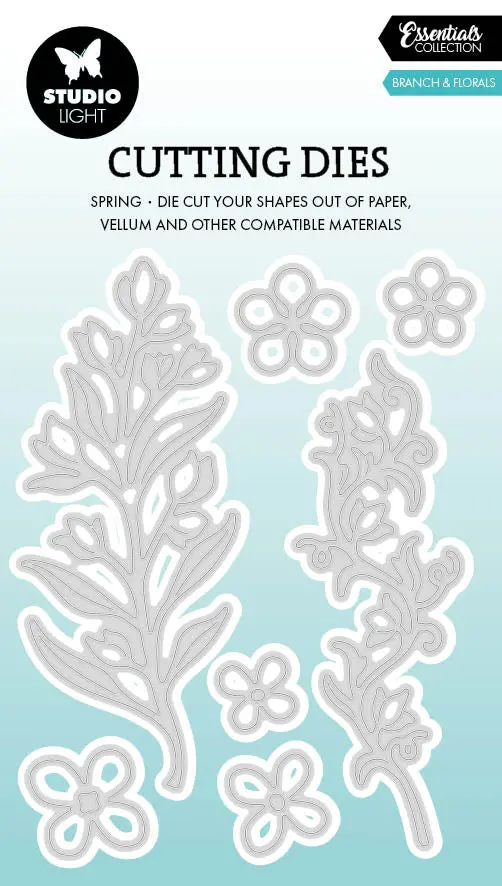 Sl Cutting Die Branch & Florals Essentials 7 Pieces 1