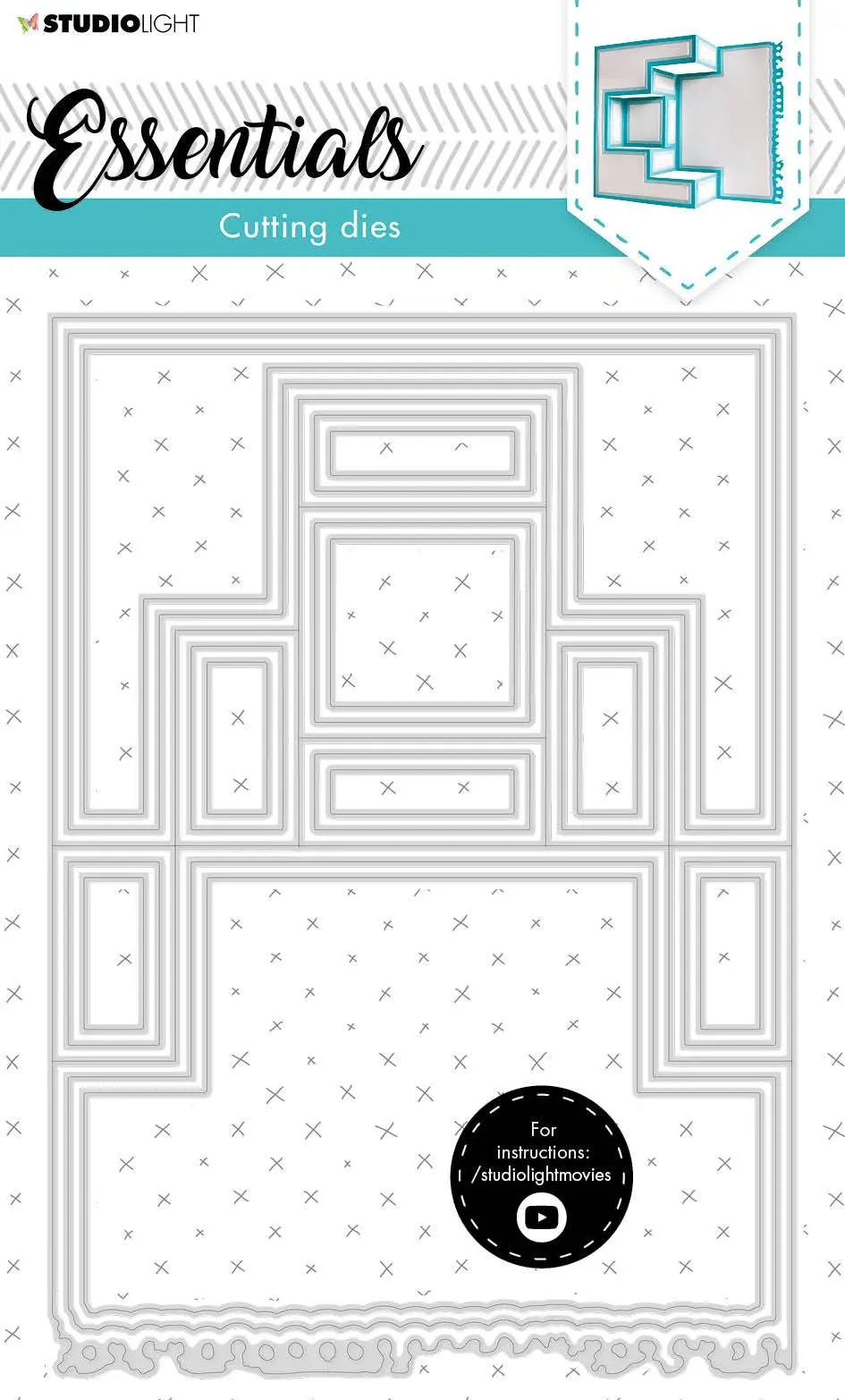 Sl Cutting Die Blok Build Up Cardshape Essentials 142X202x1mm 1 Pc Nr.123 1