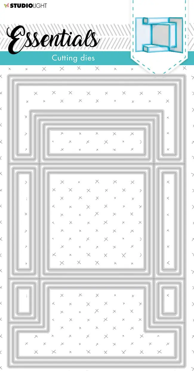 Sl Cutting Die Square  Essentials 166X102x1mm 1 Pc Nr.146 1