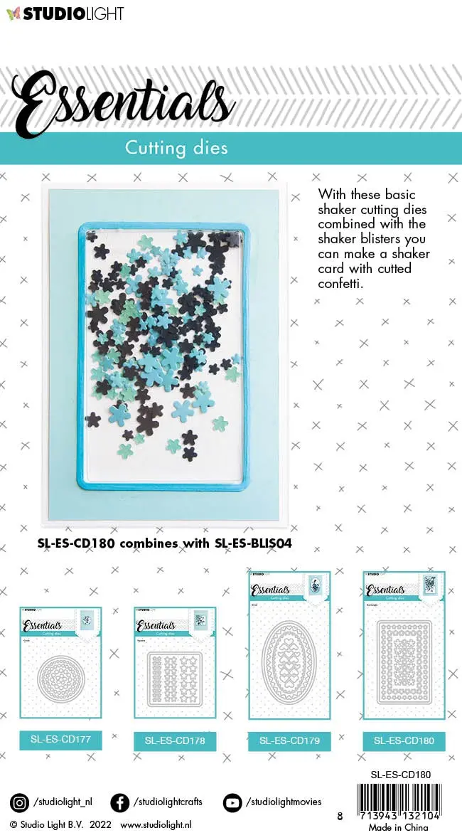 Sl Cutting Die Rectangle Essentials 76X116x1mm 1 Pc Nr.180 2