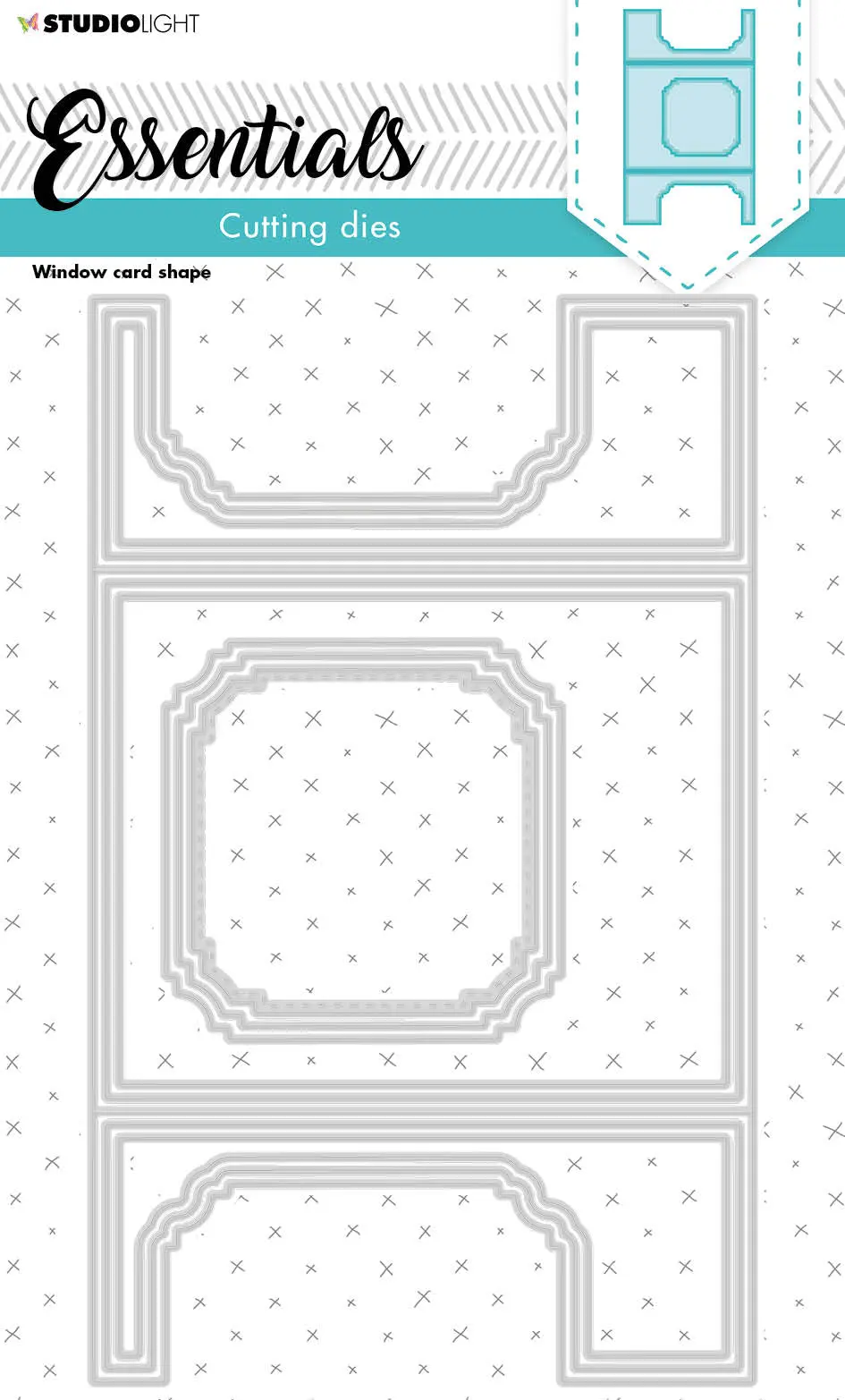 Sl Cutting Die Window Cardshape Essentials 125X205x1mm 1 Pc Nr.182 1