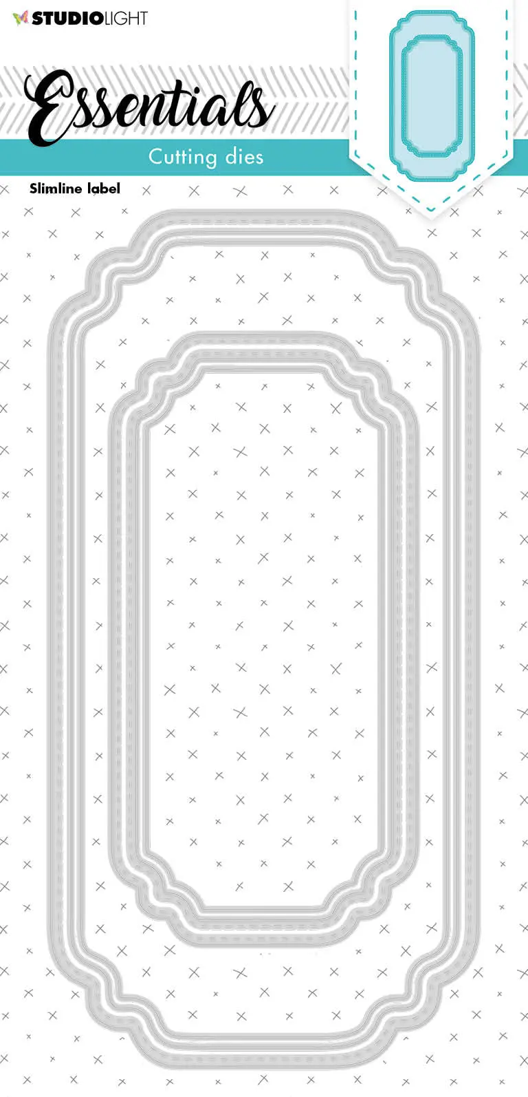 Sl Cutting Die Slimline Label Essentials 105X210x1mm 1 Pc Nr.184 1
