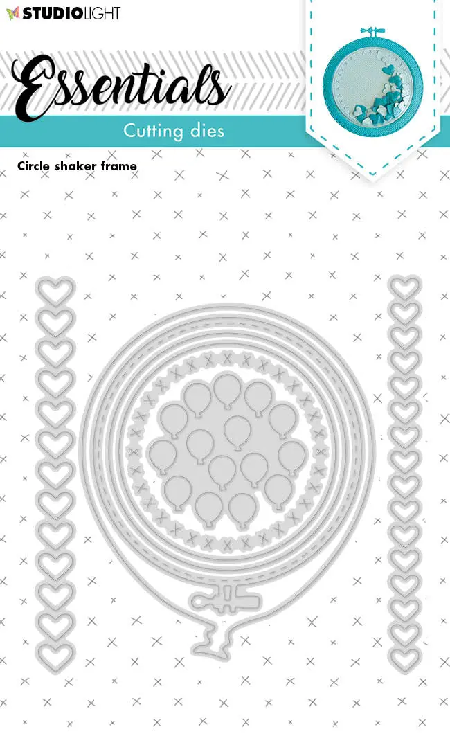 Sl Cutting Die Circle Shaker Frame Essentials 95X98x1mm 8 Pc Nr.223 1