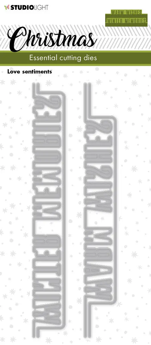 Sl Cutting Dies Christmas Love Sentiments Essentials 50X152x1mm 4 Pc Nr.241 1