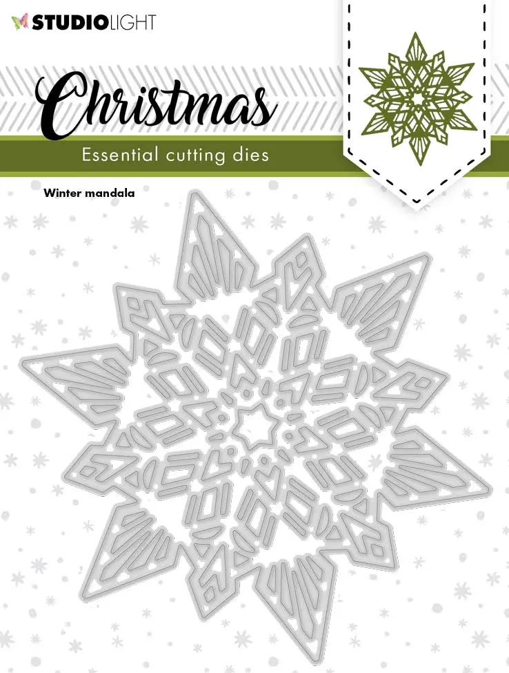 Sl Cutting Dies Christmas Star Mandala Essentials 110X110x1mm 1 Pc Nr.249 1
