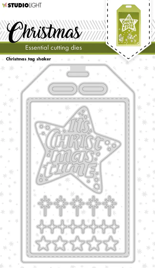 Sl Cutting Dies Christmas Tag Shaker Essentials 82X142x1mm 7 Pc Nr.251 1